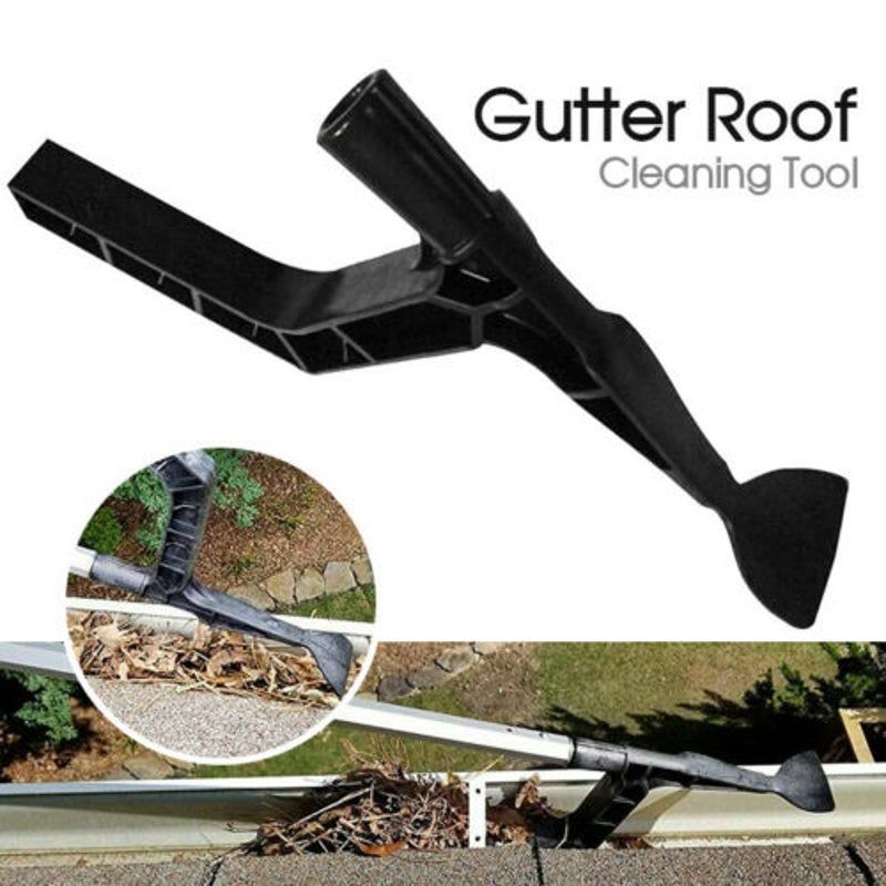 Offer Gutter Roof Cleaning Tool Hook Shovel Scoop Leaves Dirt Remove Home Cleaner