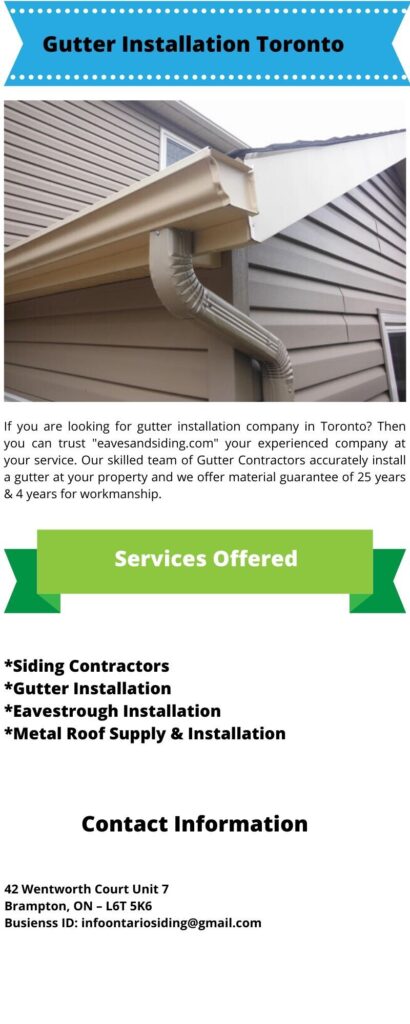 Gutter Installation Toronto