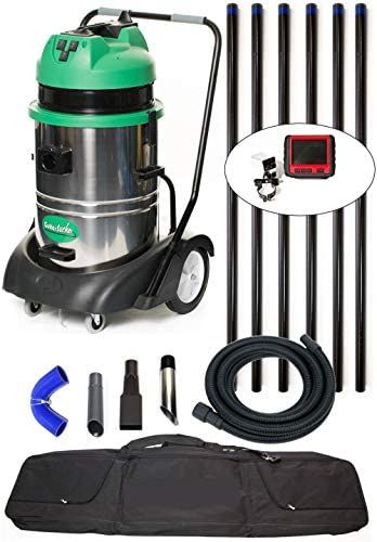 Gutter Cleaning Vacuum System (Gutter Sucker Pro Gold Package) - 9m/30ft Reach with Recordable Camera