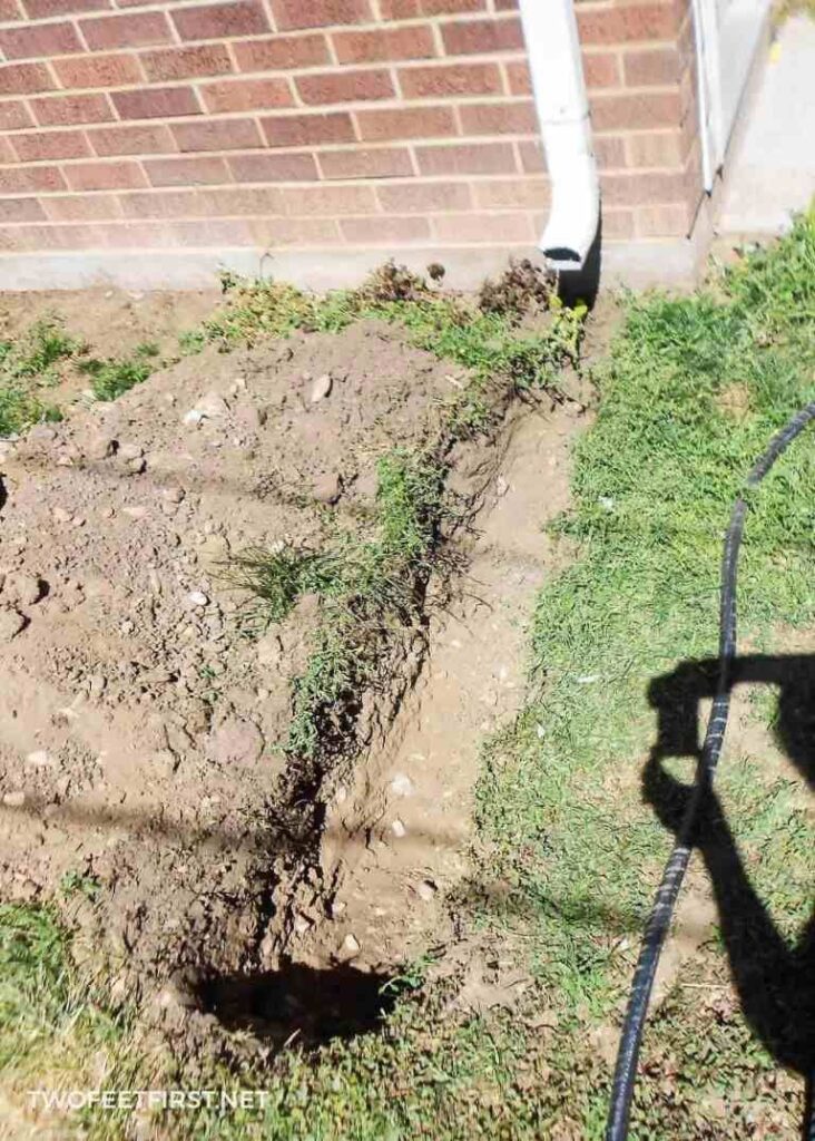 How to Bury a Gutter Downspout