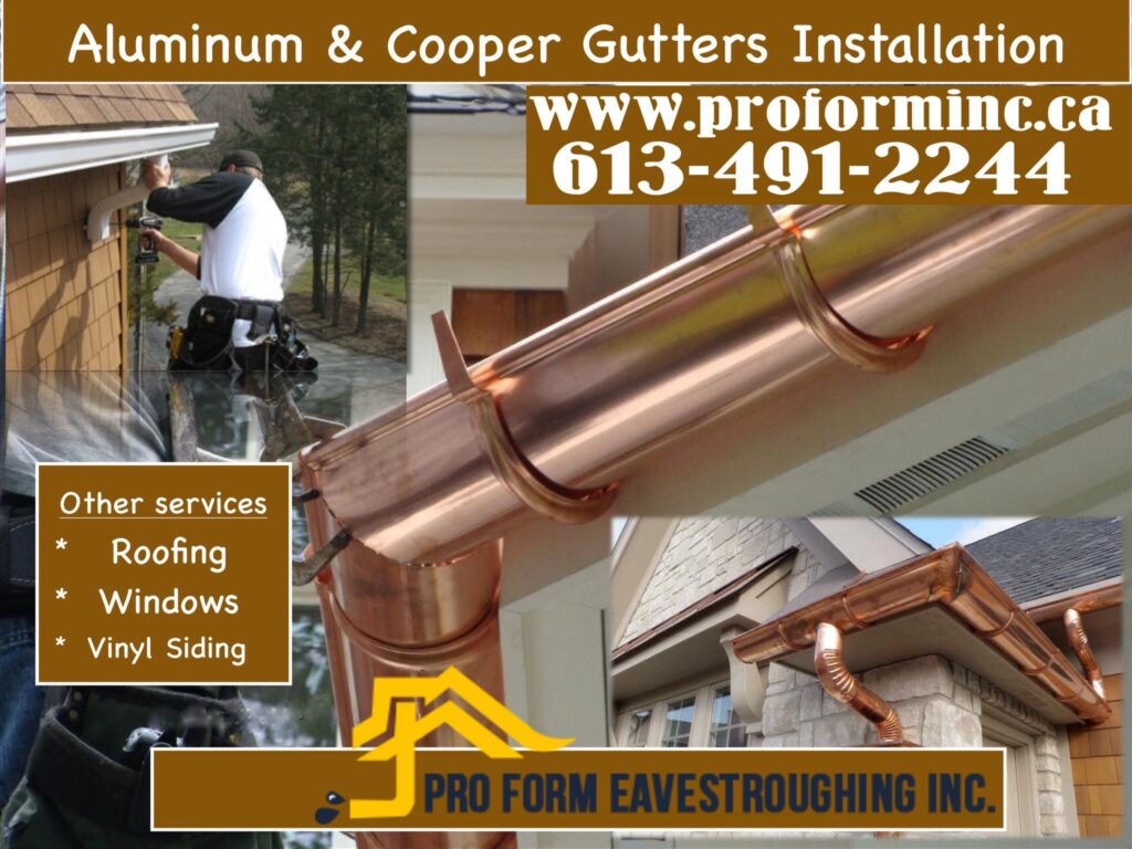 Seamless Eavestrough & Gutter Installations Ottawa