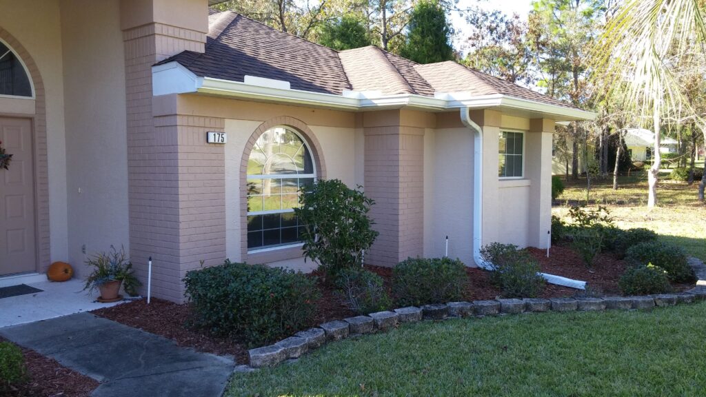 Seamless gutter installation, Cypress Hill Dr., Homosassa, FL